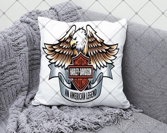 harley davidson throw pillows