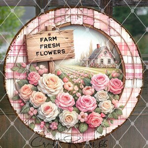 Floral Front Door Wood Sign|Indoor-Outdoor|Porch Decor|Floral Decor|Handmade| Floral| Housewarming Gift|Birthday Gift|Home Decor