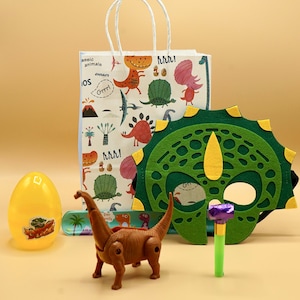 Dinosaur Pre-Filled Party Bag, Dino Party Favours, Children&#39;s Dinosaur Gift Bag