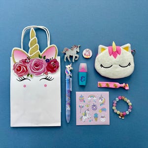 9-Piece Unicorn Party Bag - Next Day Delivery Available, Unicorn Birthday Present, Unicorn Party Favour, Unicorn stocking filler