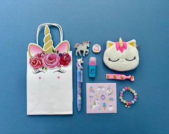 9-Piece Unicorn Party Bag - Next Day Delivery Available, Unicorn Birthday Present, Unicorn Party Favour, Unicorn stocking filler