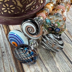 Handgemachte Millefiori Gartenstecker: Perlen Pflanzen Dekor