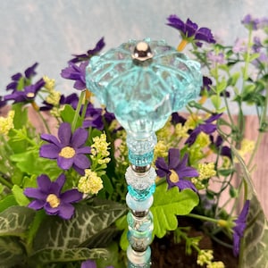 Perlen Glas Gartenstecker: Zauberhafte Pflanzen Dekoration