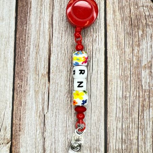 Registered Nurse Badge Reel Custom Silicone Bead Badge Reels for Nurses – Stylish, Functional, and Made for you! Gift for Nurses
