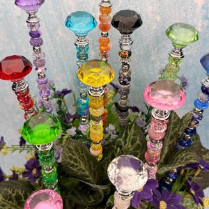 Fairy Garden Suncatcher Stakes Diamond Glass Topper