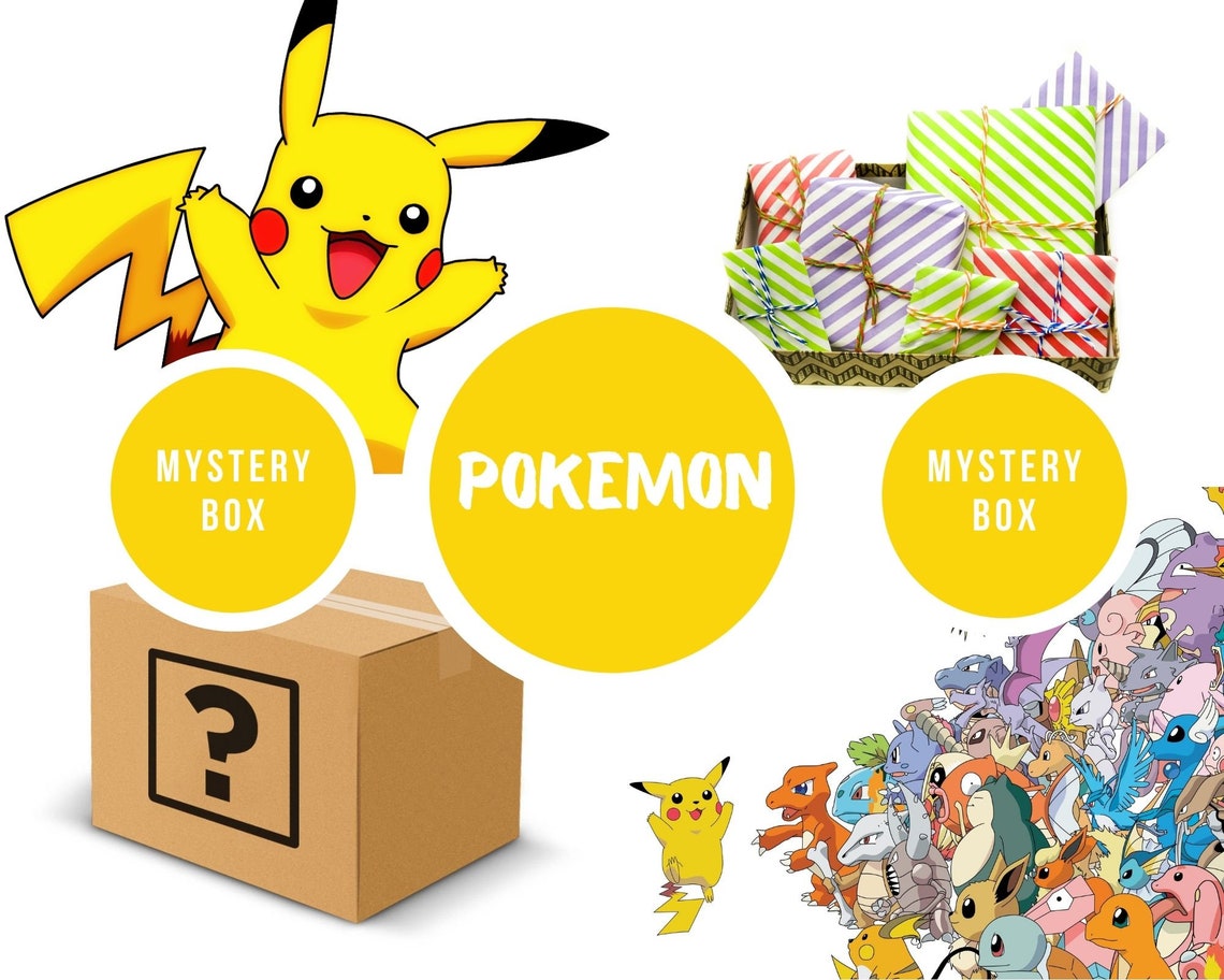 Mystery Box Pokemon Surprise box mysterie dozen Etsy