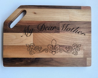 Mother's Day Special, Exquisitely Handcrafted  Cutting Board, Premium Walnut Wood, Charcuterie Board, Kitchen Essentials, Home Decor