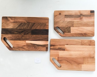 Cutting Board Set | Premium Walnut Wood | Butcher Block | Charcuterie Board | Kitchen Essentials | Home Decor | Gift Idea | 3-Piece Bundle