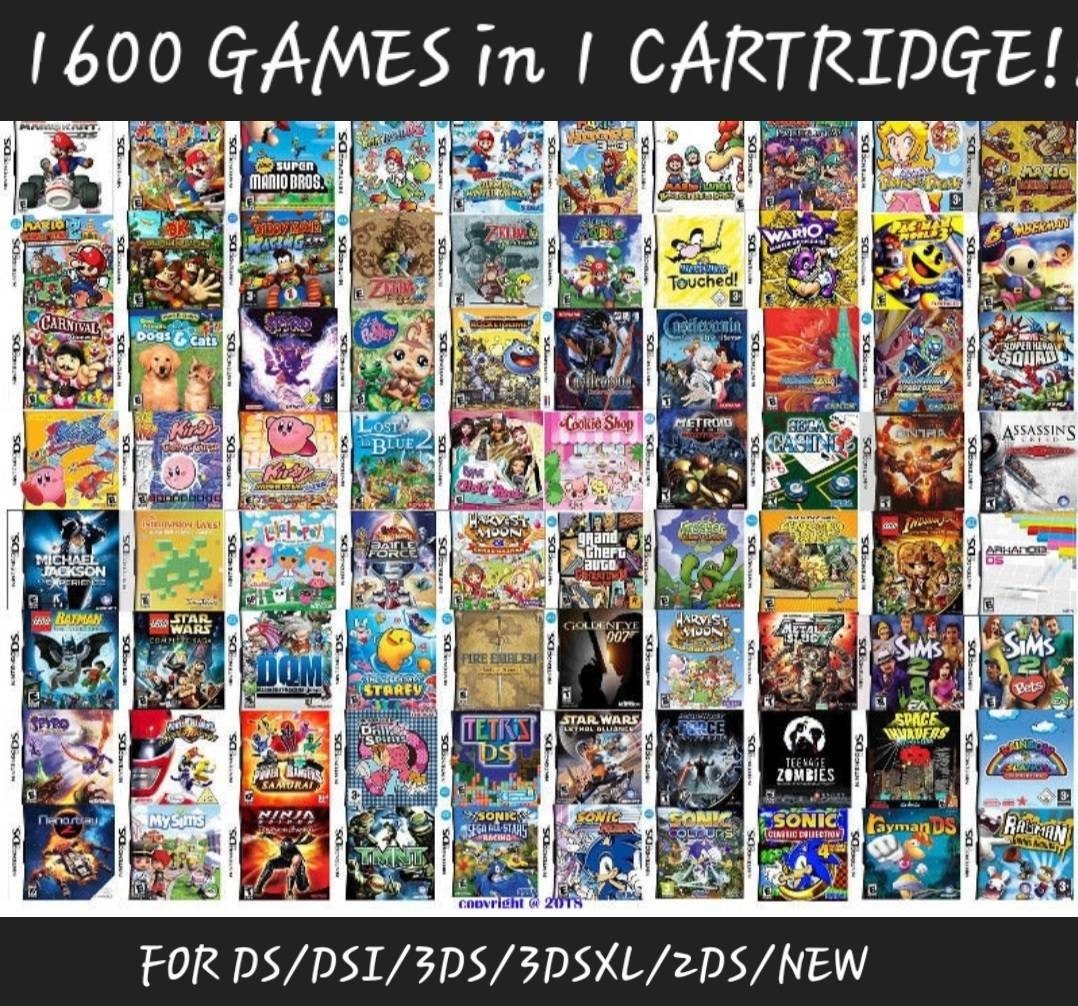 1600 in 1 Multigame 3ds/ds/all Ds Consoles/updated 2022 /best - Etsy
