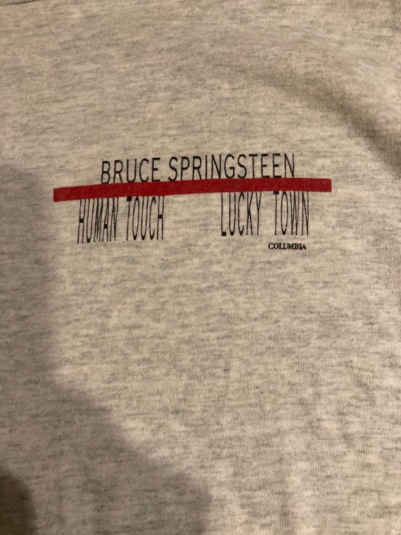 Bruce Springsteen Rare Vintage Human Touch/Lucky T