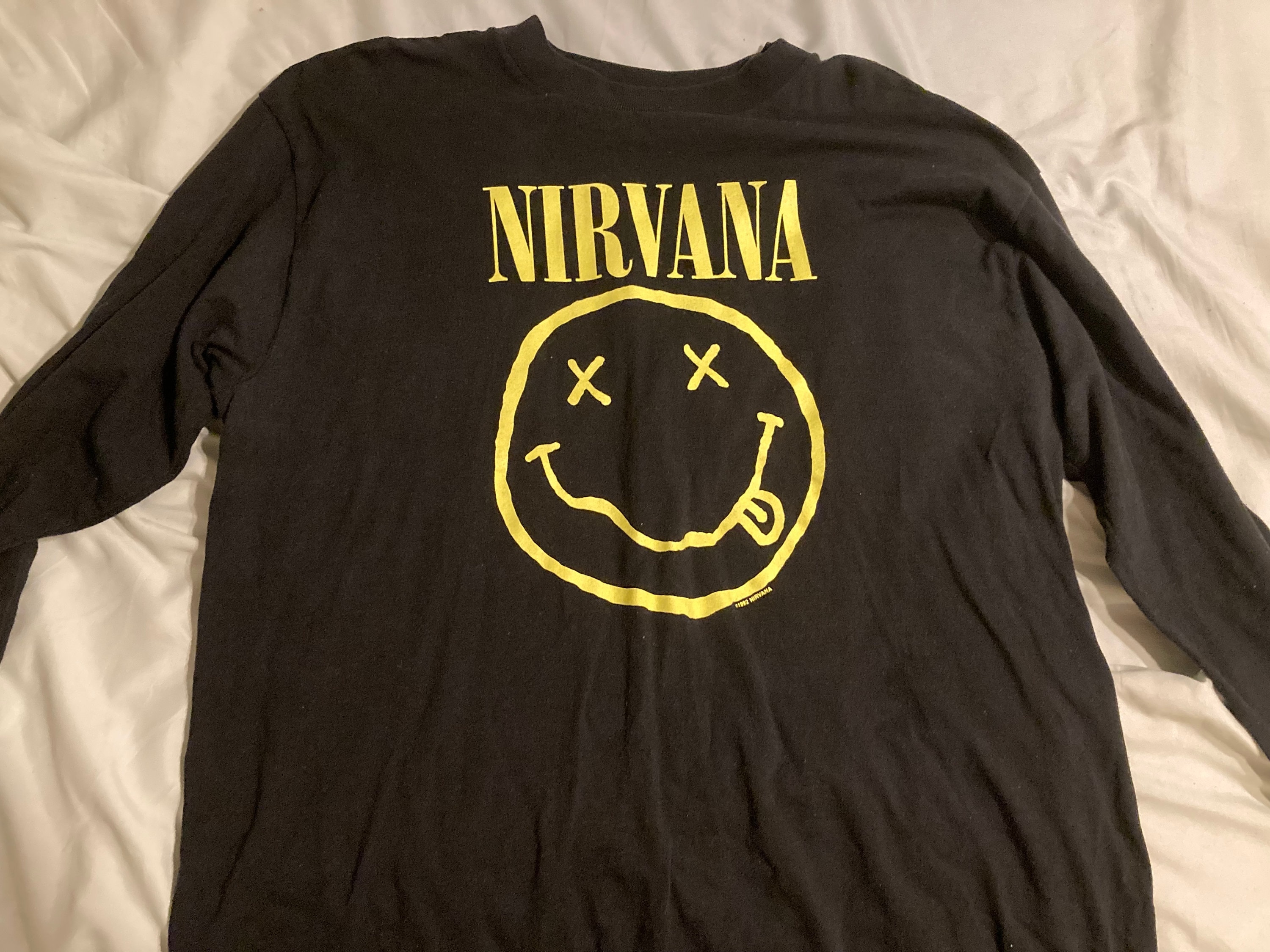 Nirvana long sleeve clearance shirt