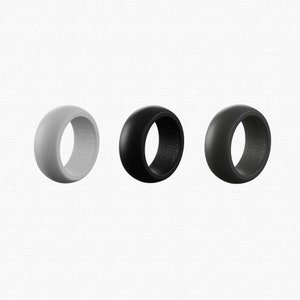 Silicone Wedding Ring - Classic Design - Rubber Wedding Band - The Perfect Gift For Your Husband , Boyfriend Or Fiancee