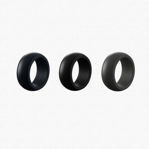 Silicone Wedding Ring - Stepped Edge Design - Rubber Wedding Band - The Perfect Gift For Your Husband , Boyfriend Or Fiancee