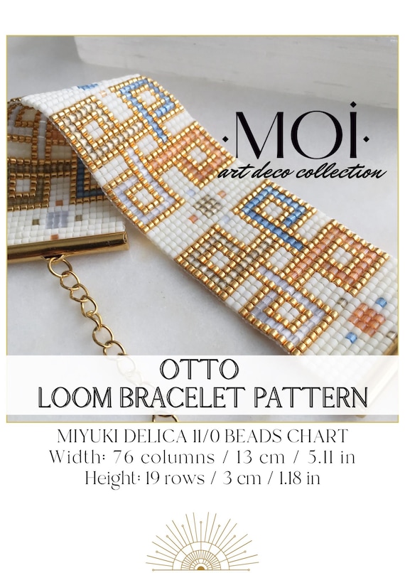 Otto Miyuki Bead Loom Pattern (With word chart)