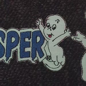 Ghoul Ghost Halloween Applique Merit Badge for Clothing ghost GLOW IN DARK