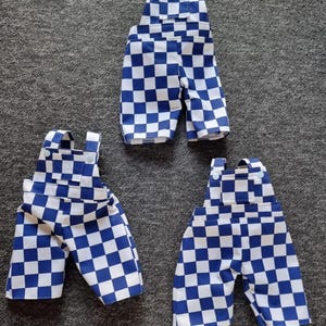 Teddy bear clothes   dungarees for a 41-46cm/16-18 inch teddy. Fits Build-a-Bear or Bear (frog not included )