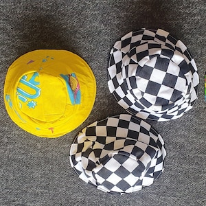 Teddy bear bucket hats  for a 41-46cm/16-18 inch teddy. Fits Build-a-Bear or Bear
