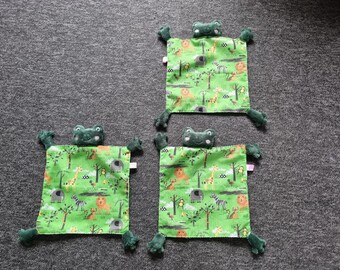 Manta de bebé personalizada con diseño de rana Snuggle Blankie
