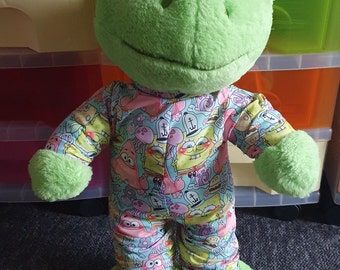 Vêtements ours en peluche Dors bien pour un nounours de 41-46 cm/16-18 pouces. Pour Build-a-Bear ou Bear (grenouille non incluse)