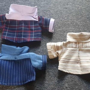 personalised TEDDY BEAR SHIRT Fits Build A Bear & other 15-18 inch teddy bears. Teddy Bear Clothes