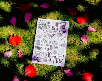 Go Offline Zine (Print-at-home booklet + PDF) - zines and gifts for girls, women and/or witch lovers - slow media, digital minimalism