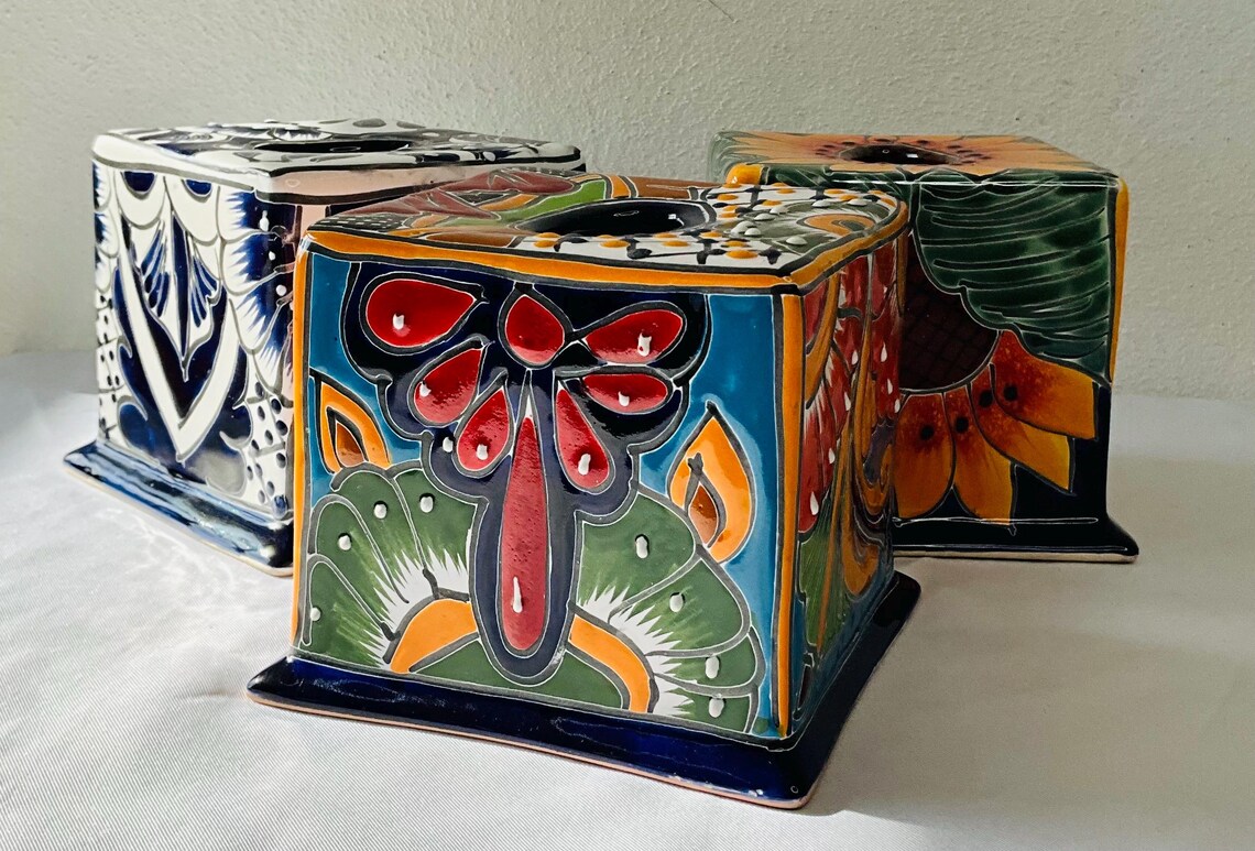 Talavera Kleenex Box Cover Etsy Canada
