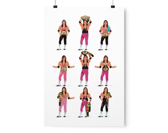 Bret Hart! The Excellence of Execution Poster!