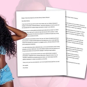Ultimate Fashion Influencer Email Pitch Template Customizable and