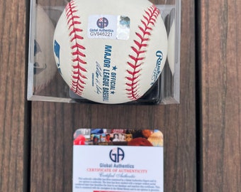 Bret Saberhagen Signed 1985 World Series Baseball w/ "85 WS MVP coa GV # 946221