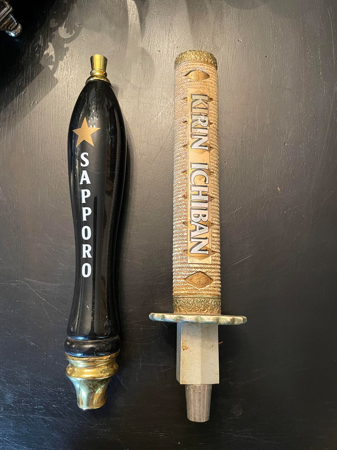 Sapporo and Kirin Samurai Sword Japanese Beer Tap Handles Etsy