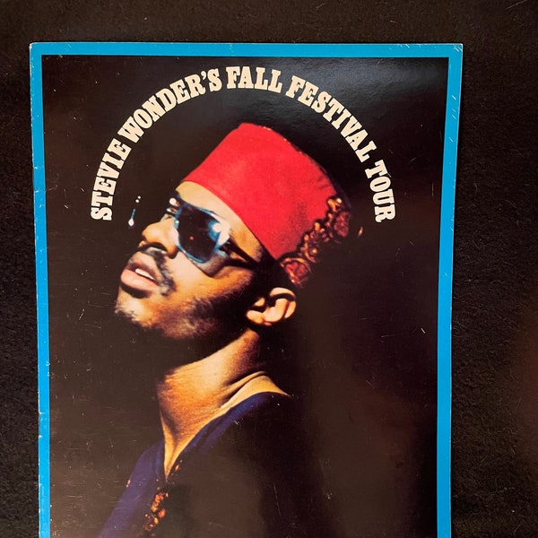 Livret du programme des concerts de la tournée du festival d'automne 1974 de Stevie Wonder, 16 pages