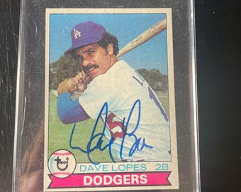Dave Lopes Autographed  1979 Topps Baseball Card AUTOGRAPH - DODGERS