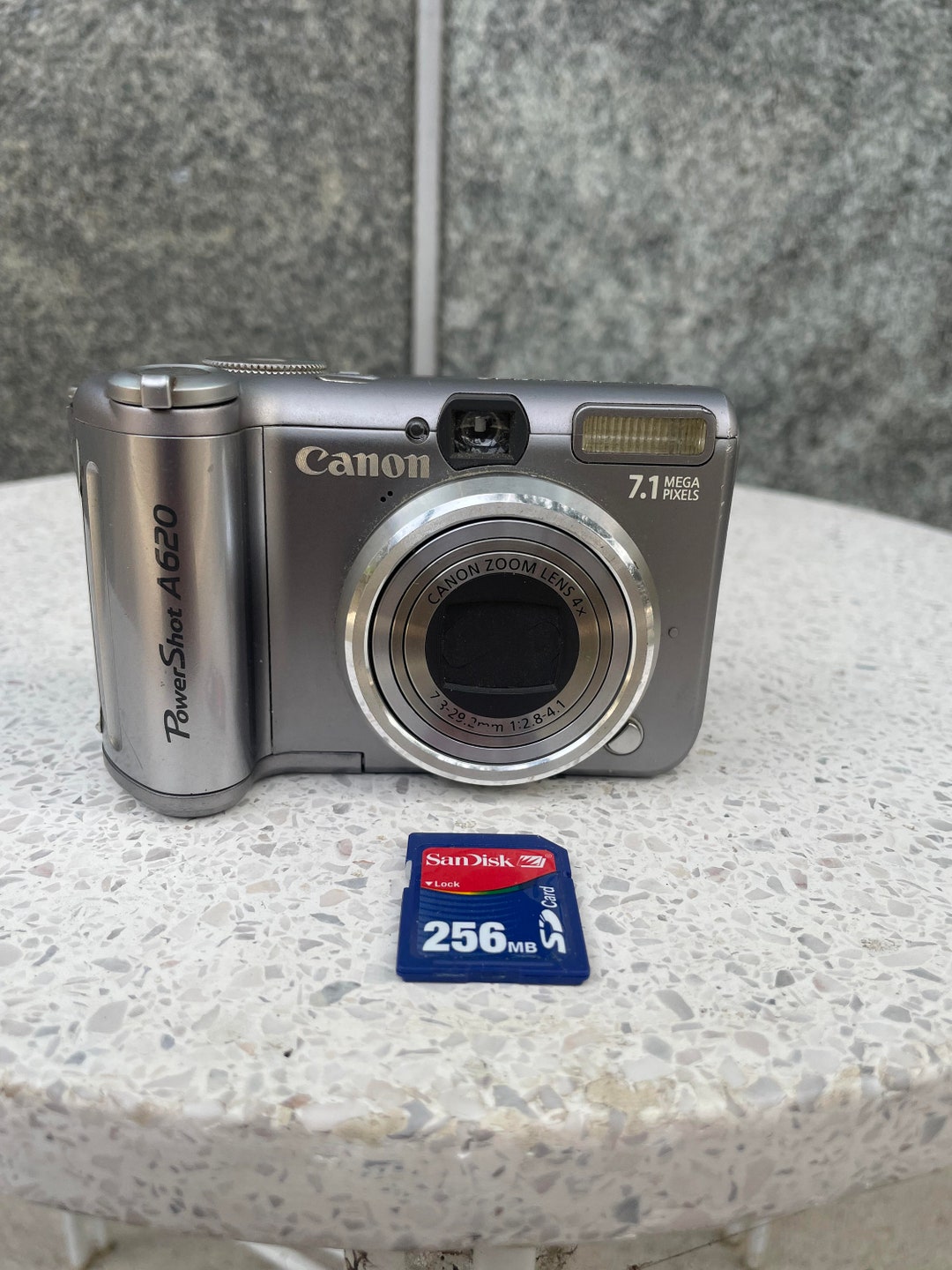 Canon Powershot A620 7.1MP Digital Camera Silver 4x Zoom Video
