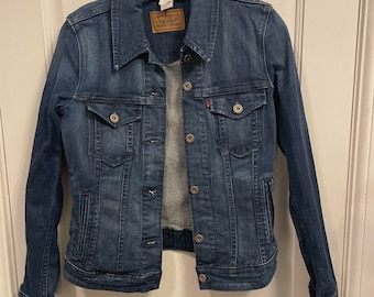 Levis Denim Jacket Womens Size Small Blue