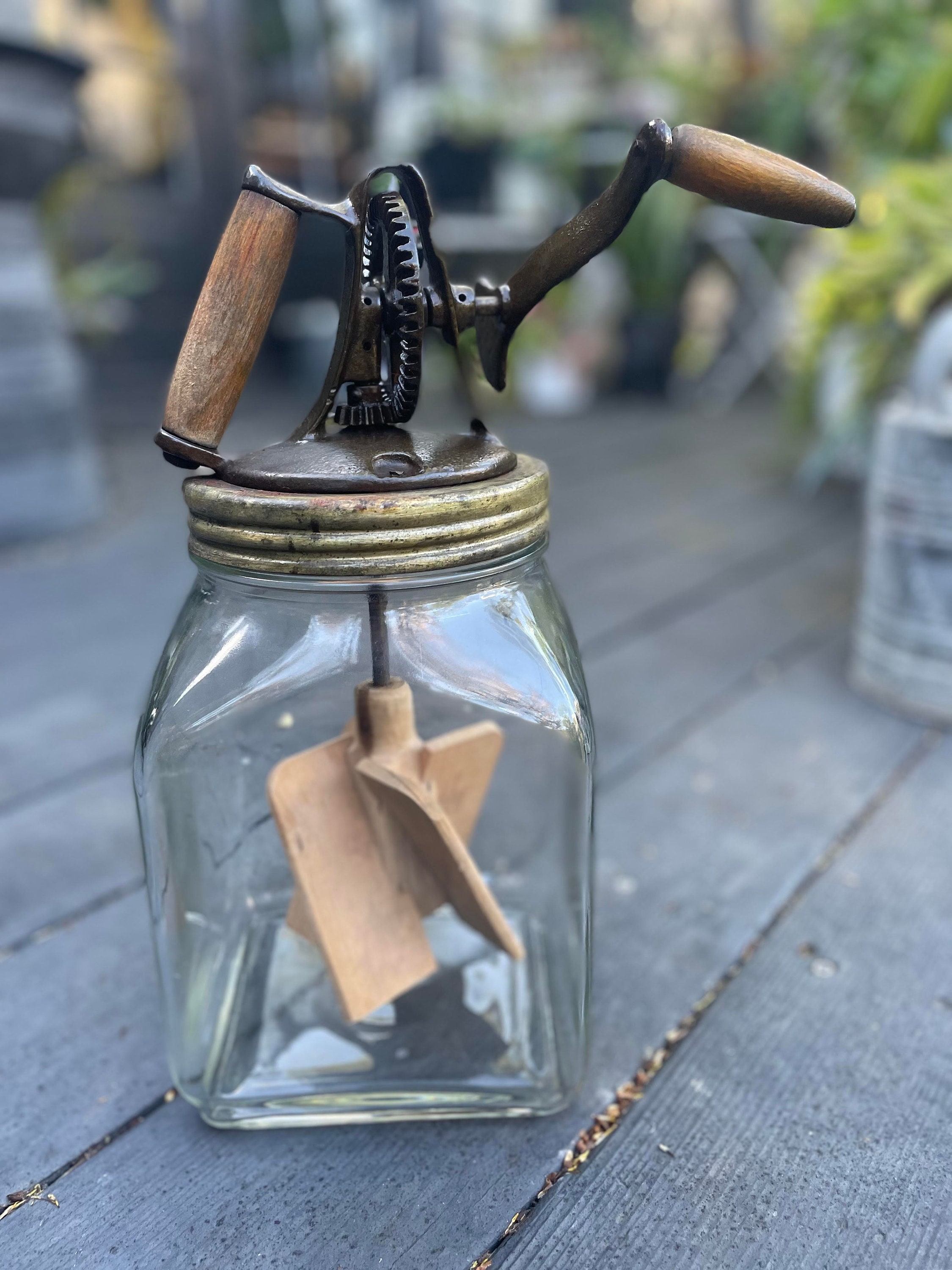 Butter Churn, Number 4 Butter Churn, Antique Butter Churn, Rustic