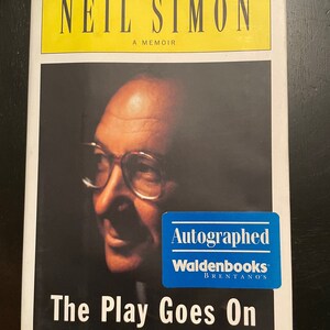 Neil Simon autographed book “The Play Goes On”  Authenticated By GV 936942