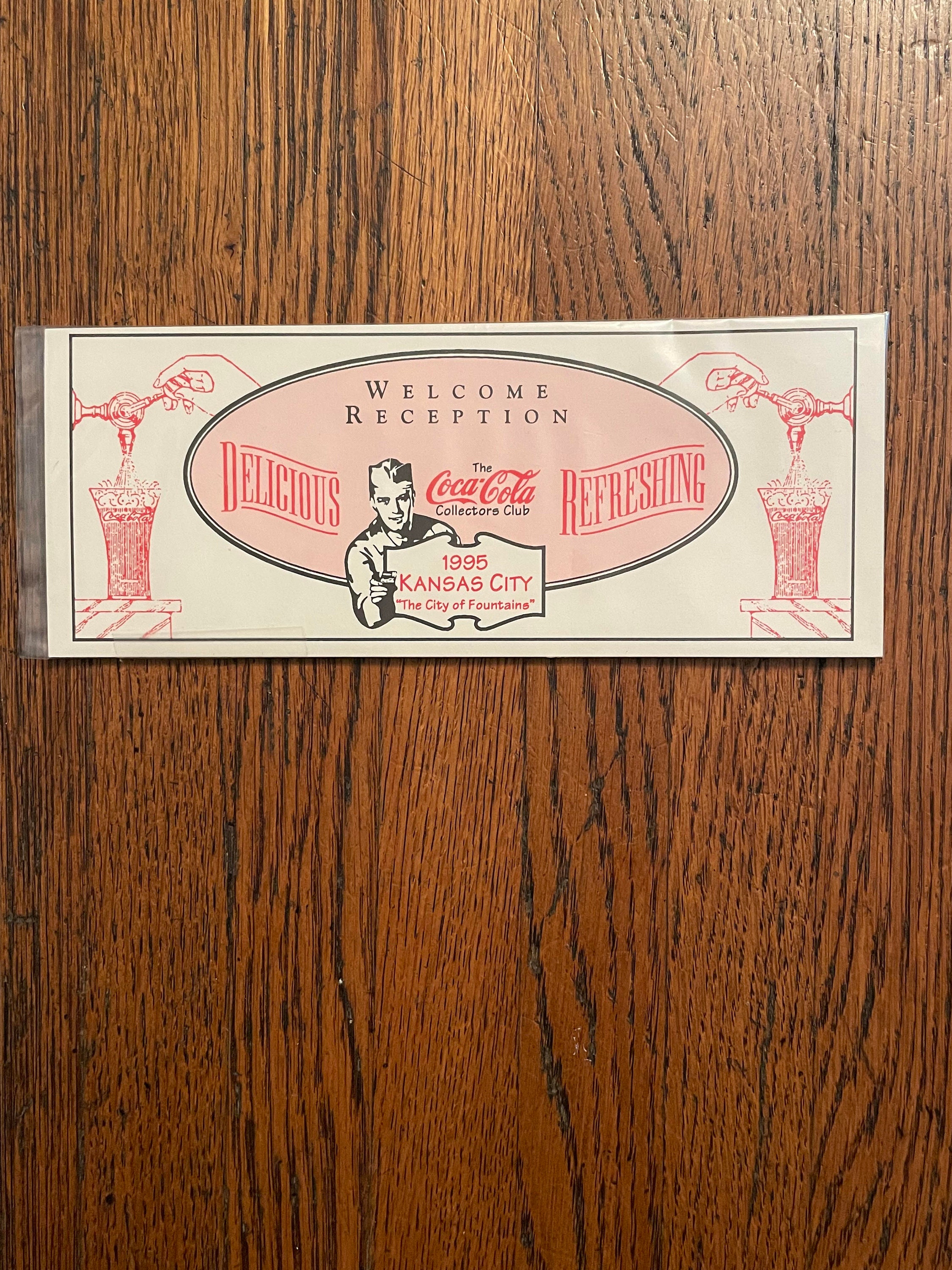 Rare 1995 Coca-cola Kansas City Convention Welcome Reception Invitation ...