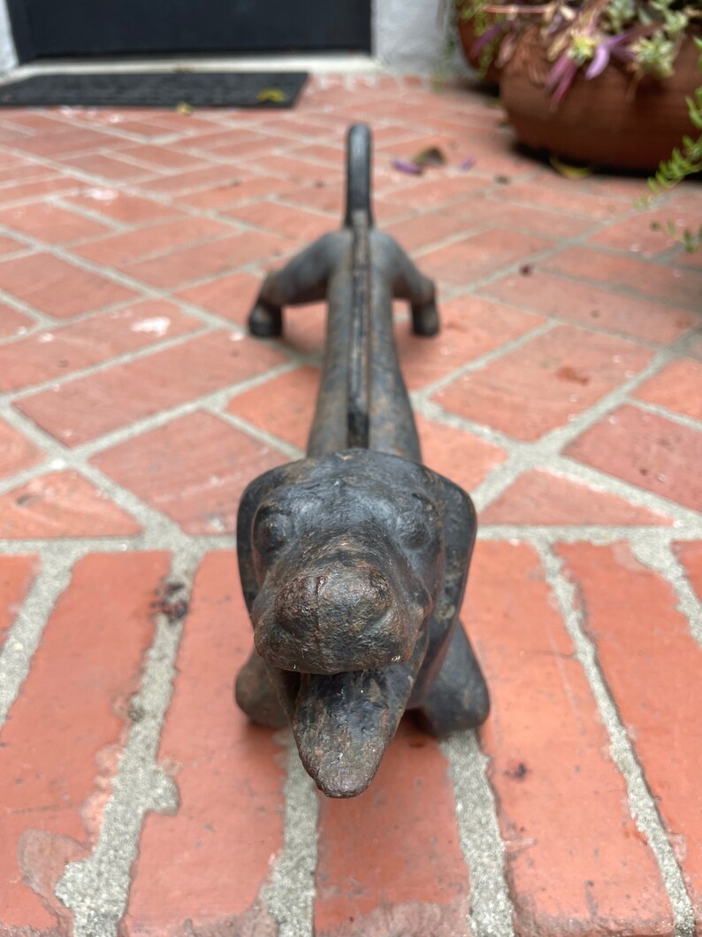 Antique Cast Iron Dachshund Boot Scraper Weiner Dog Boot Etsy