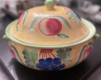 Vietri Solimene Sul Mare - Italian Very Large 15" Soup Tureen or Salad Bowl