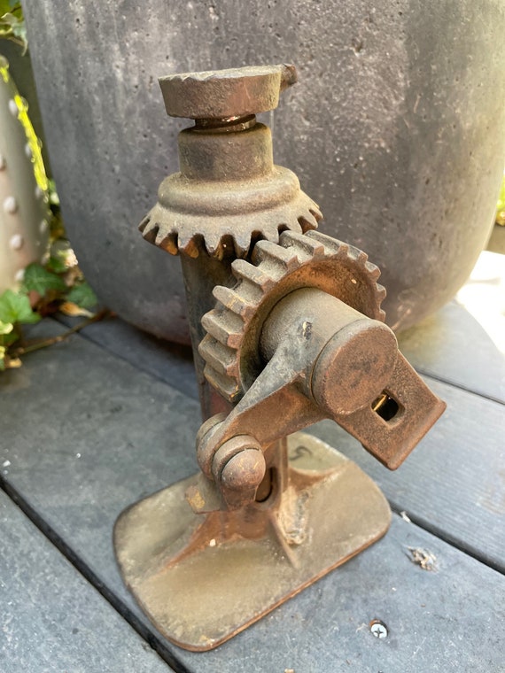 Vintage Cast Iron Car Jack Etsy