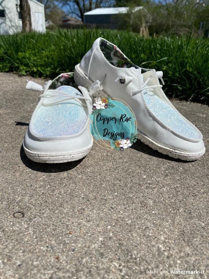 Custom Glitter Hey Dudes Etsy