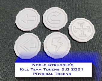 Conjuntos de fichas del Kill Team de Noble físicos