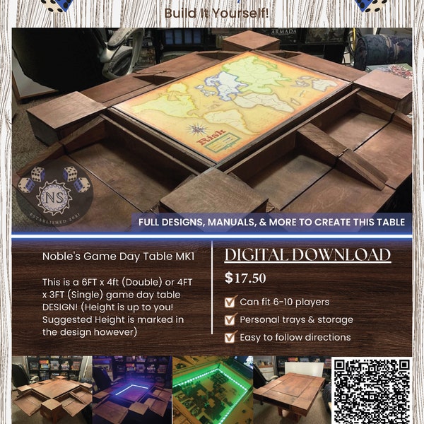 Mesa de día de juego de Noble Diseño MK1