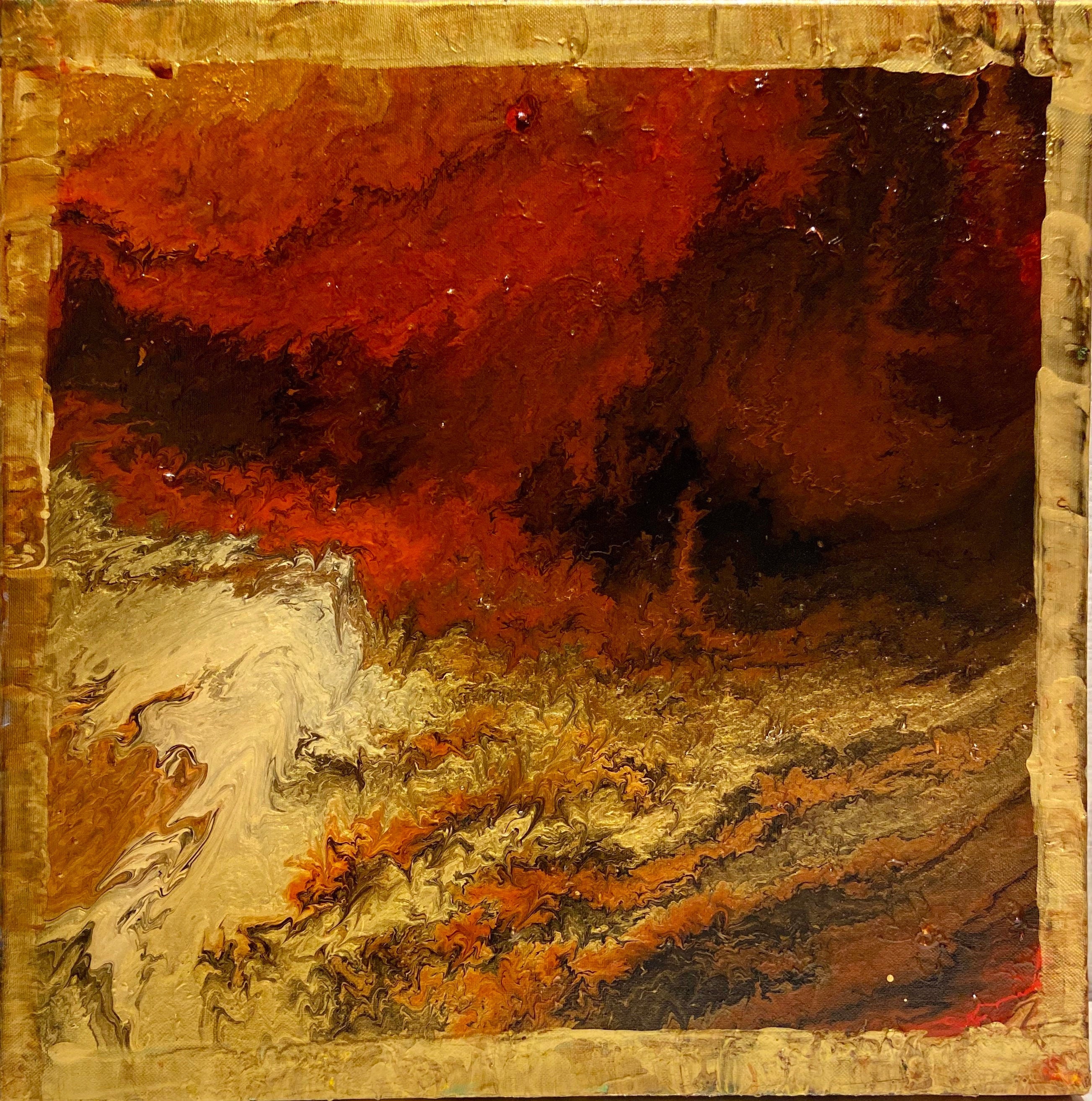 Vintage WallArt Home Decor Abstract Royal Painting Etsy