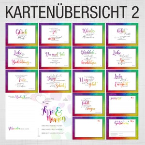 52 Wochen individuelle Postkarten Hochzeit Spiel Bild 10