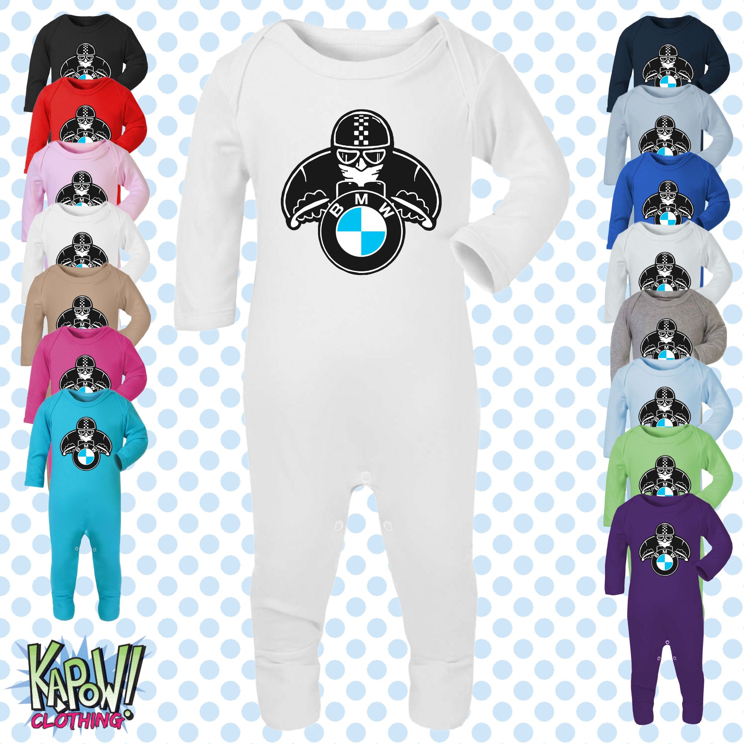 BMW Motorrad Biker Motorrad Klassiker Superbikes MotoGP Baby wachsen ROMPER Schlafanzug Geschenk Neugeborene 0 3m 3 6m 6 12m 15 Farben Baumwolle Etsy
