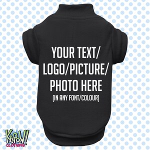 Custom Personalised Dog Puppy Pet T-SHIRT Clothes Name Funny- XXS-4XL-Choose your own text/logo/photo-10 colours-100% Polyester-Short Sleeve image 10