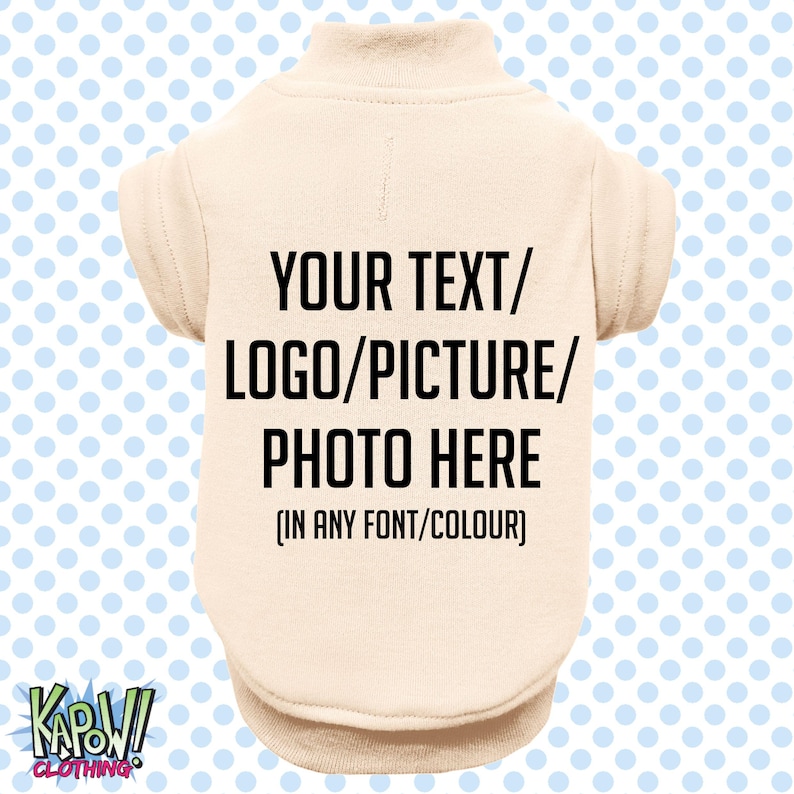 Custom Personalised Dog Puppy Pet T-SHIRT Clothes Name Funny- XXS-4XL-Choose your own text/logo/photo-10 colours-100% Polyester-Short Sleeve image 9