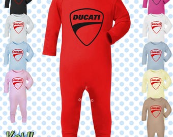 Pelele para bebé DUCATI (CORSE) Motociclista Motociclista Superbikes Clásicas MotoGP Pijama de regalo - Recién nacido/0-3 m/3-6 m/6-12 m - 10 colores