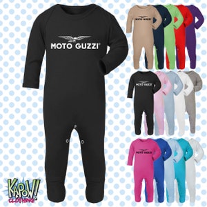 MOTO GUZZI Motorcycle Biker Motorbike Classic Superbikes MotoGP Baby Grow ROMPER Sleep Suit Gift- Newborn/0-3m/3-6m/6-12m- 15 colours-Cotton